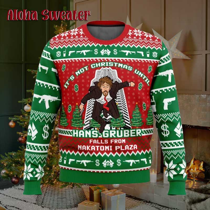 Hans Gruber Die Hard Ugly Sweater