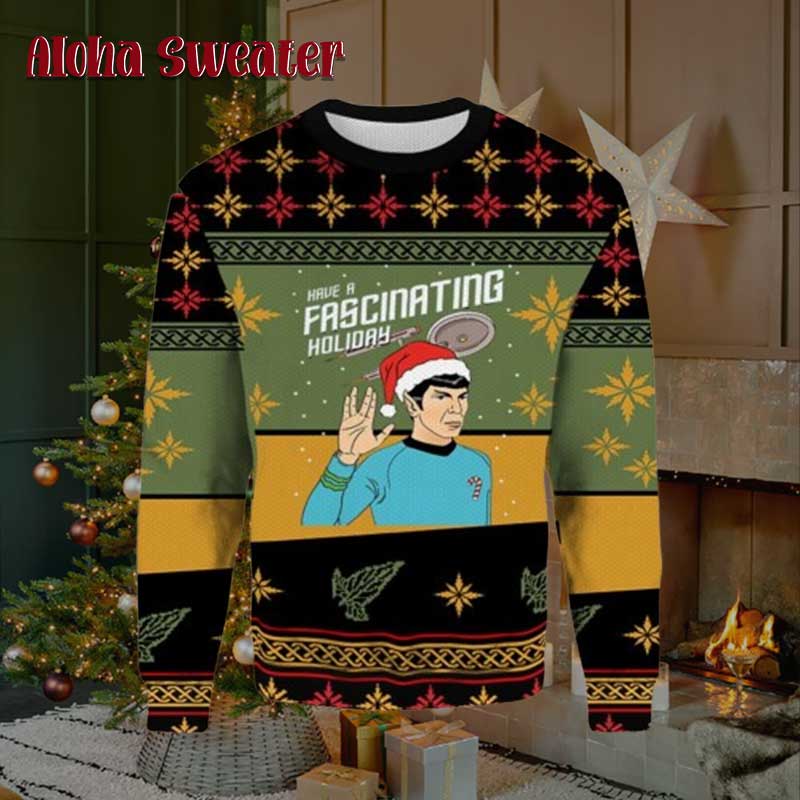 Have A Fancinating Holiday Star Trek Ugly Sweater