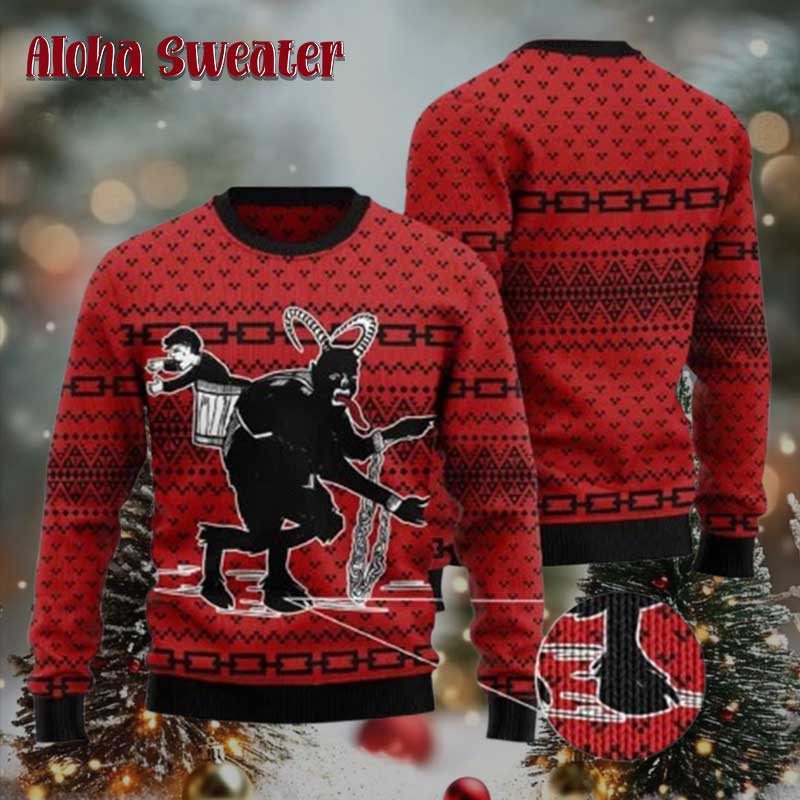 Krampus The Christmas Devil Ugly Christmas Sweater