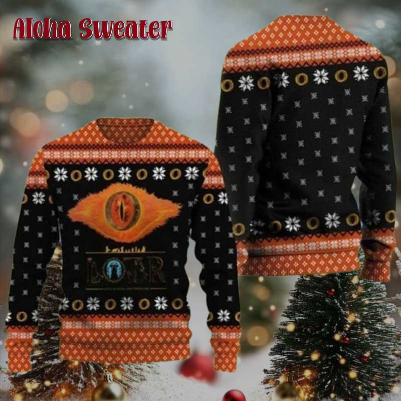 Lord Of The Rings Lotr Ring Of Fire Ugly Christmas Sweater