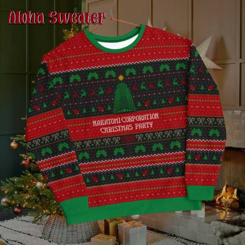 Nakatomi Corporation Christmas Party 1988 Ugly Sweater