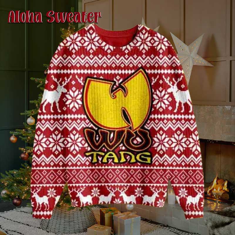 Reindeer Antlers Wu Tang Clan Ugly Christmas Sweater