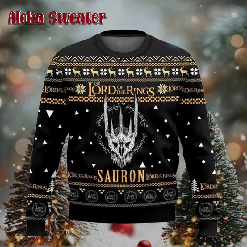 Sauron The Lord Of The Rings Dark Lord Ugly Christmas Sweater