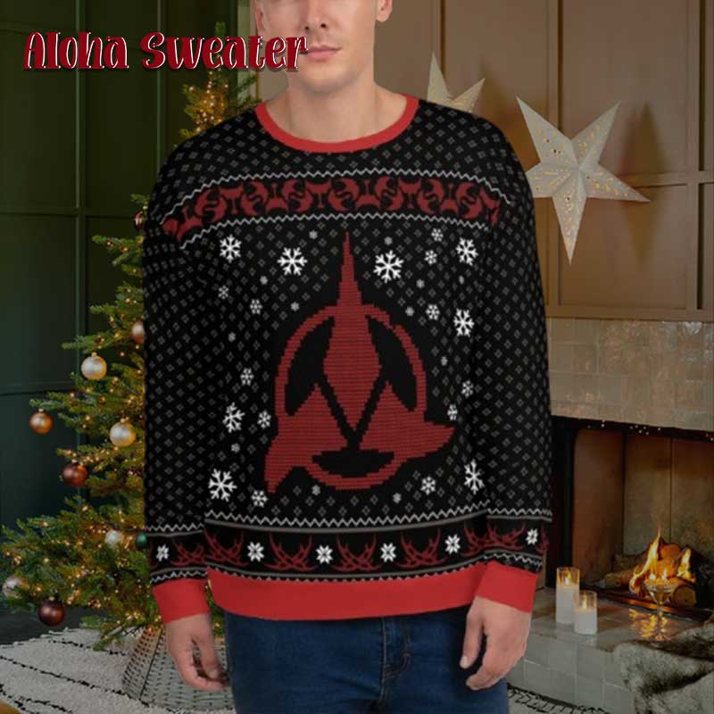 Star Trek Klingon Christmas Ugly Sweater