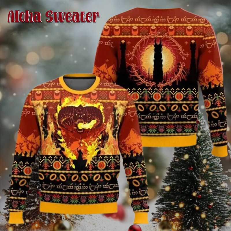 The Balrog Lord Of The Rings Lotr Ugly Christmas Sweater
