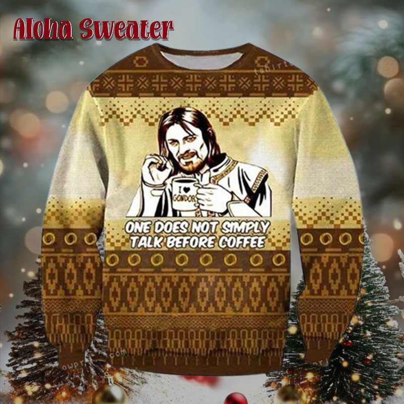 The Lord Of The Rings Boromir I Love Gondor Ugly Christmas Sweater