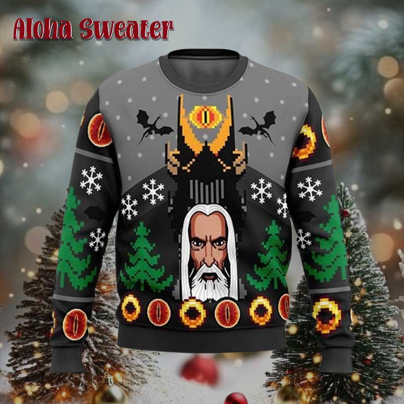 The Lord Of The Rings To Rule Them All Ugly Christmas Sweater