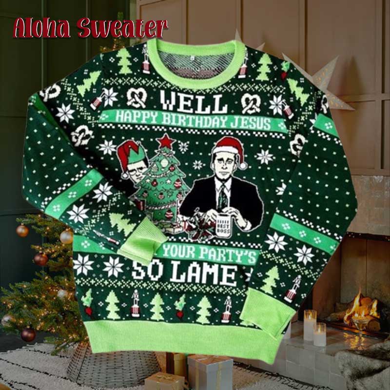 The Office So Lame Quote Ugly Christmas Sweater
