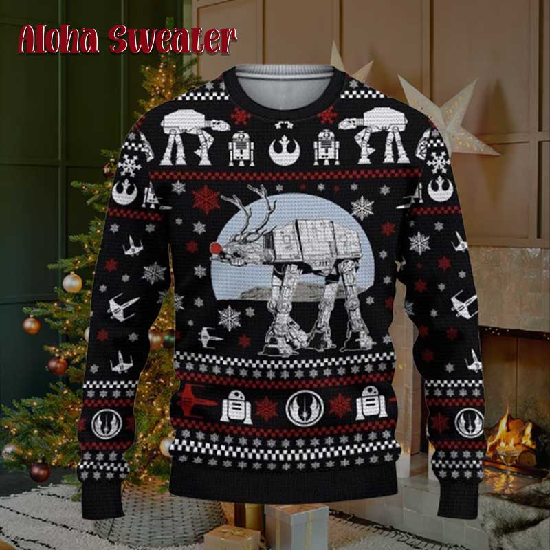 Star Trek Logo Santa Hat Christmas Ugly Sweater
