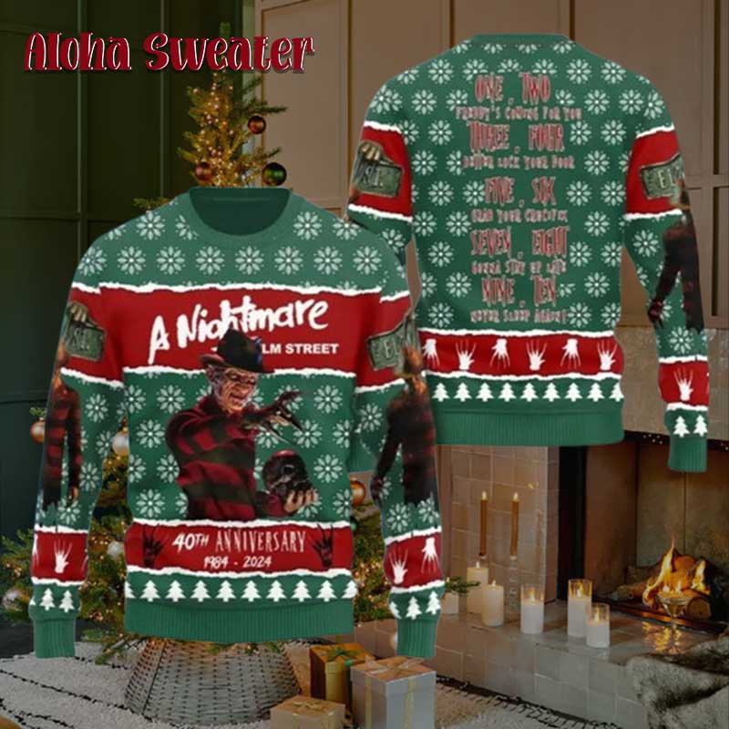 Things You Need To Know Freddy Krueger Ugly Christmas Sweater