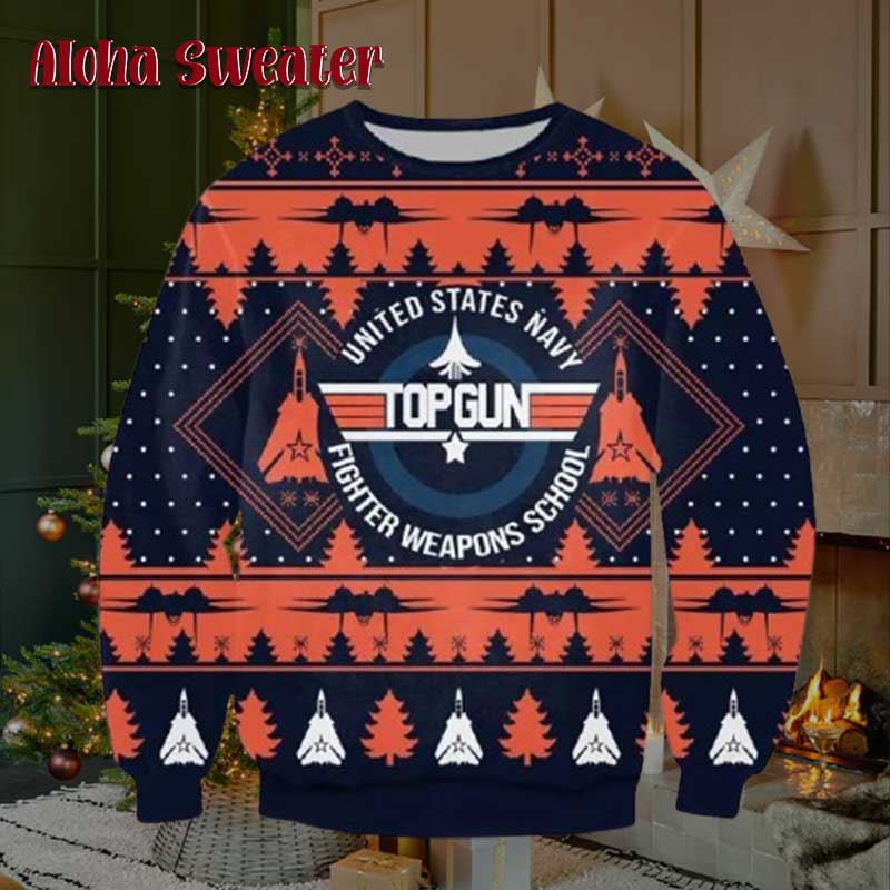 Top Gun Knitting Pattern Ugly Christmas Sweater