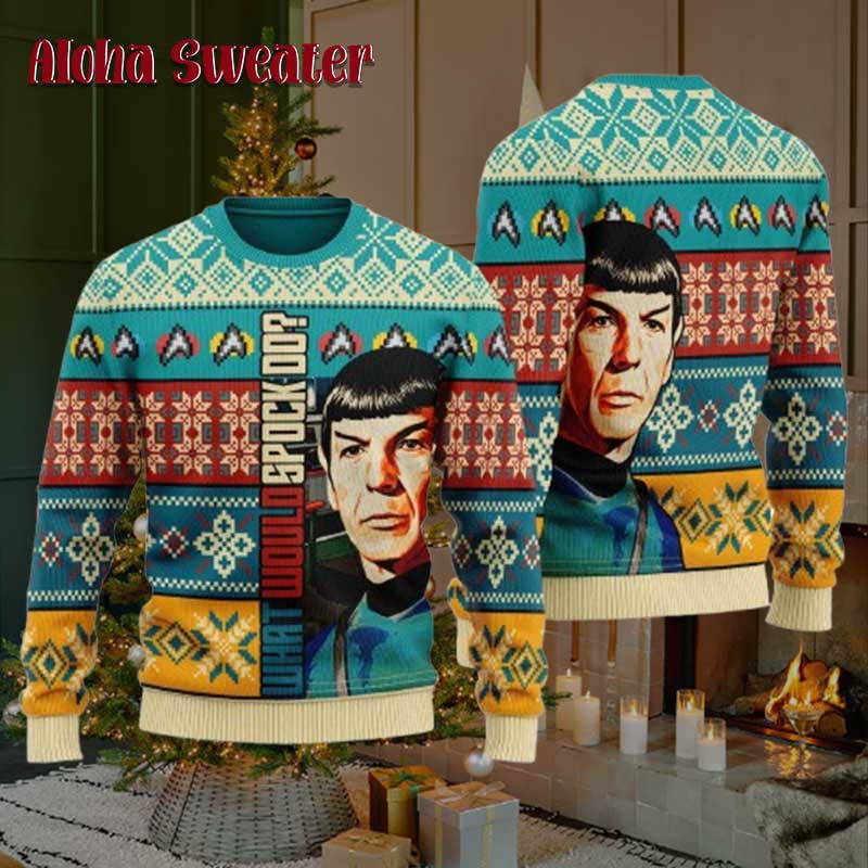 What Would Spock Do Star Trek Ugly Sweater