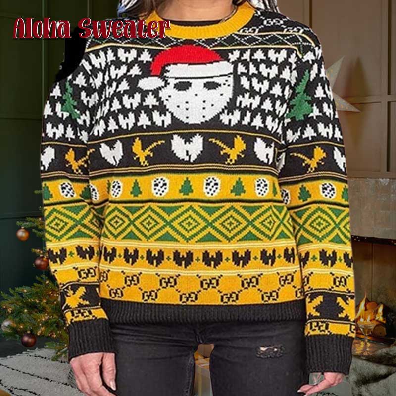 Wu Tang Face Symbol 2023 Ugly Christmas Sweater