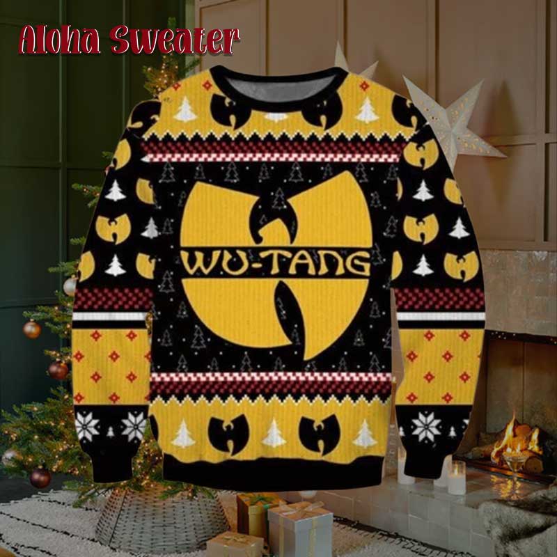 Yellow Logo Wu Tang Clan Ugly Christmas Sweater