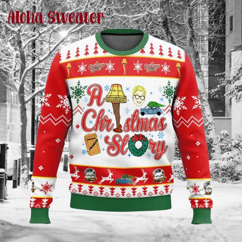 A Christmas Story Icons Design Ugly Christmas Sweater