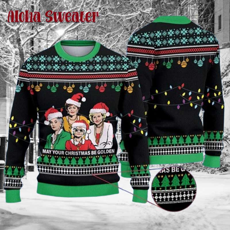 Be Us Golden Girls Ugly Christmas Sweater