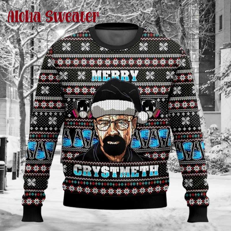 Breaking Bad Walter White Crystmeth Ugly Christmas Sweater