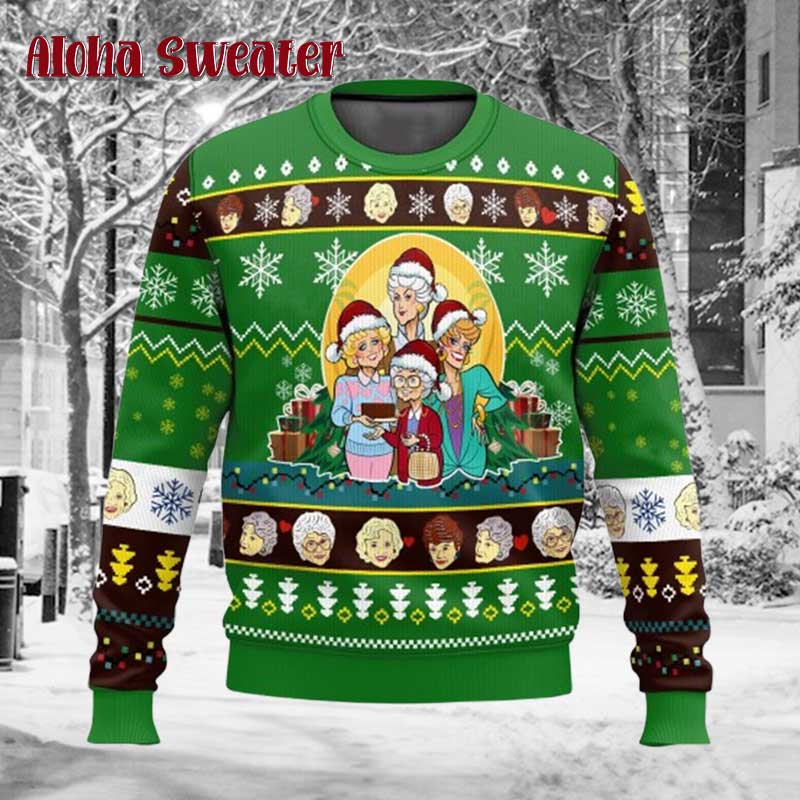 Christmas Gift The Golden Girls Ugly Christmas Sweater