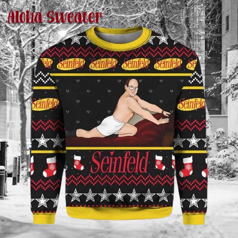 George Costanza Seinfeld Ugly Christmas Sweater