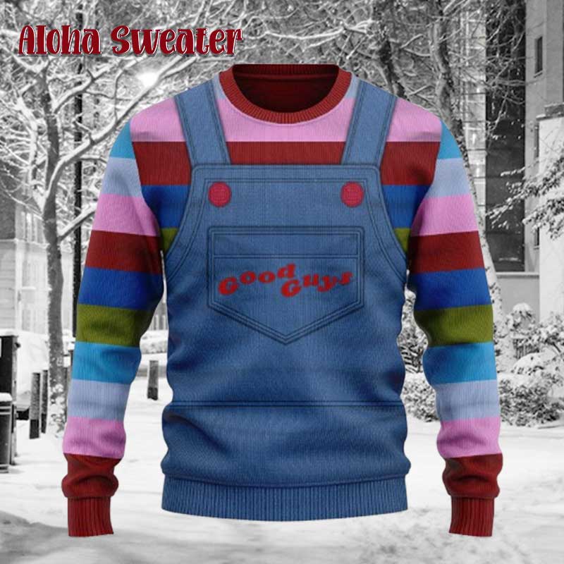 Halloween Cosplay Shirt Of Chucky Ugly Christmas Sweater
