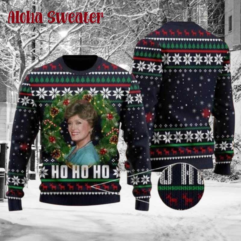 Ho Ho Ho Best Golden Girls Ugly Christmas Sweater