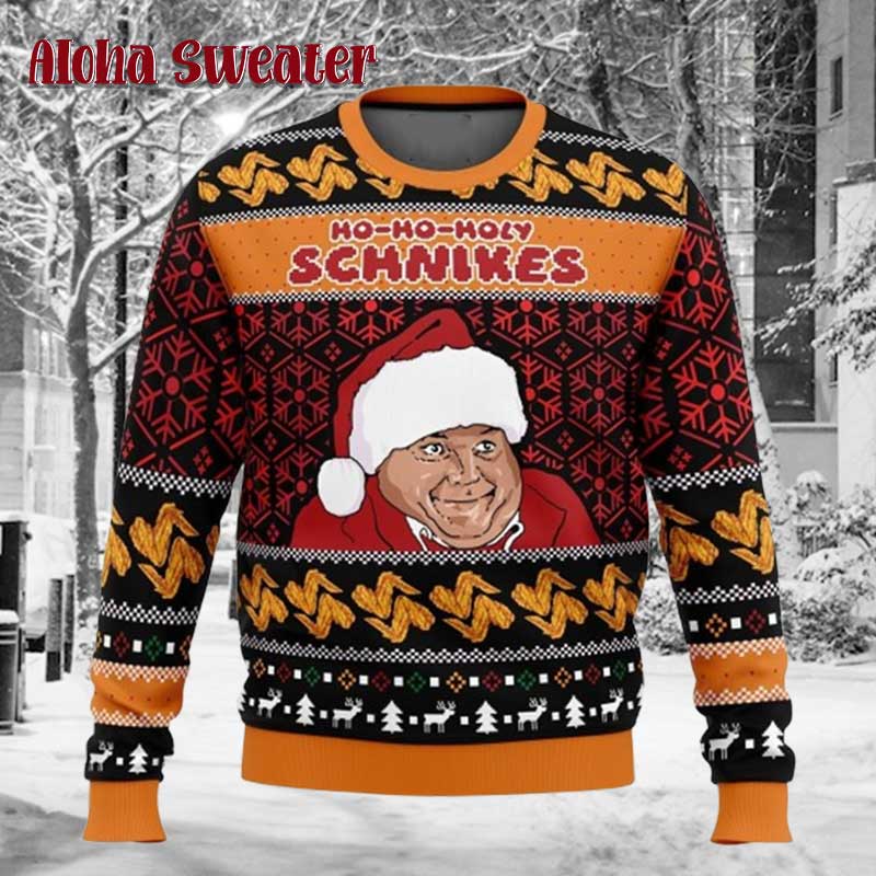 Ho Ho Holy Schnikes Tommy Boy Seinfeld Ugly Christmas Sweater