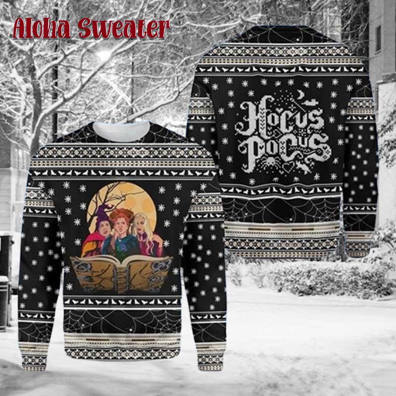 Hocus Pocus Sanderson Sisters Ugly Christmas Sweater