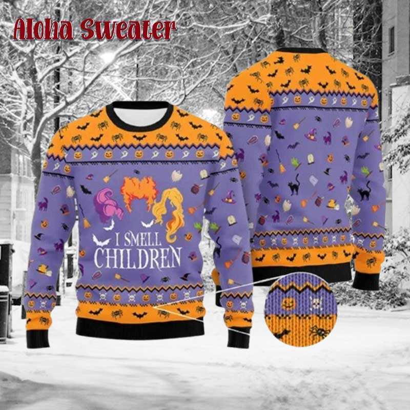 I Smell Children Hocus Pocus Ugly Christmas Sweater