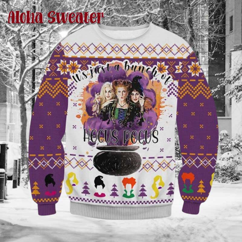 It’s Just A Bunch Of Hocus Pocus Ugly Christmas Sweater