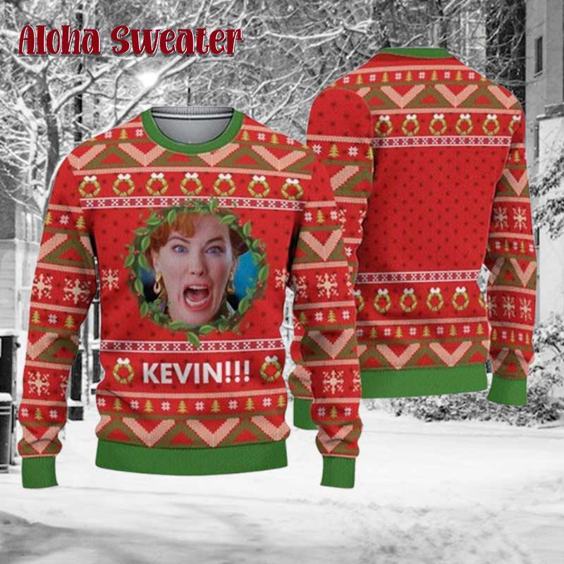 Kevin Funny Moment Home Alone Ugly Christmas Sweater