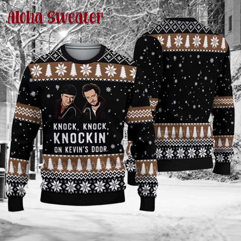 Knock Knockin On Kevin’s Door Home Alone Ugly Christmas Sweater