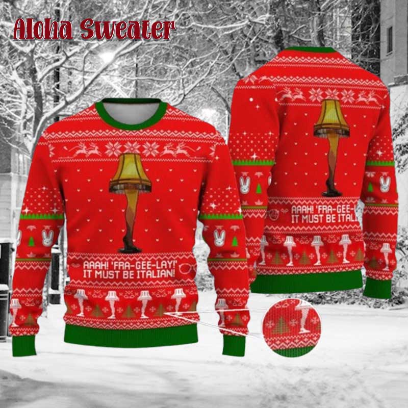 Leg Lamp A Christmas Story Ugly Christmas Sweater
