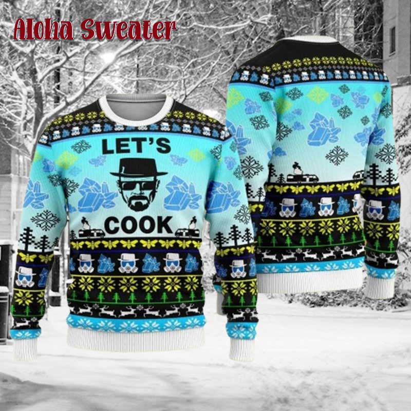 Let’s Cook Breaking Bad Ugly Christmas Sweater