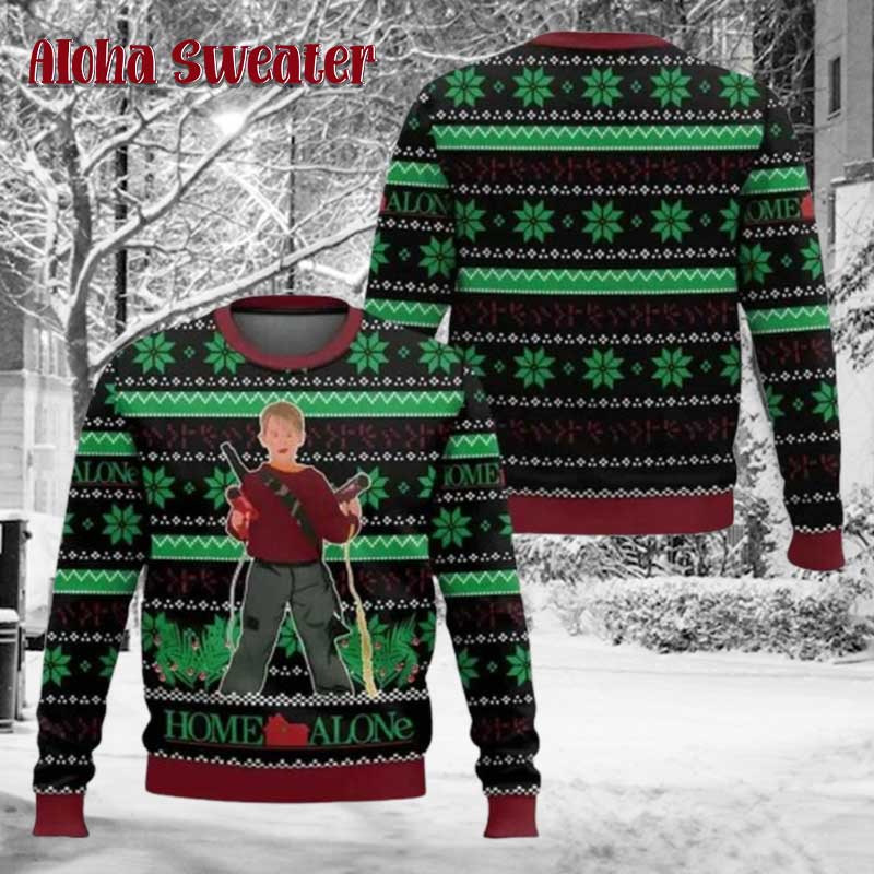 Look Kevin Home Alone Ugly Christmas Sweater