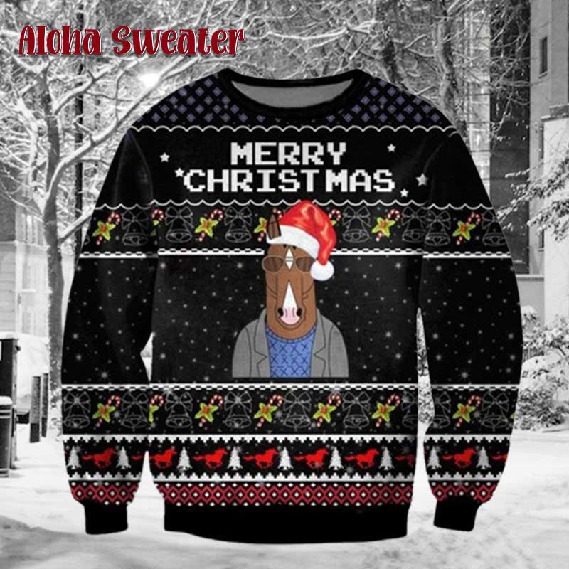 Merry Christmas Bojack Horseman Ugly Christmas Sweater