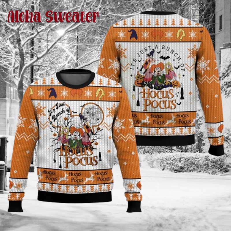 Mouse Friends Cosplay Hocus Pocus Ugly Christmas Sweater