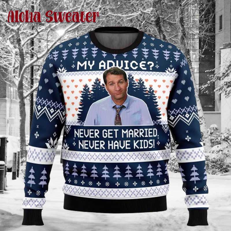 My Advice Married With Children Seinfeld Ugly Christmas Sweater