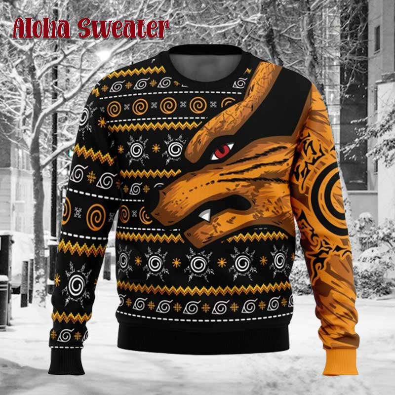 Nine Tails Mode Shippuden Naruto Akatsuki Naruto Ugly Christmas Sweater
