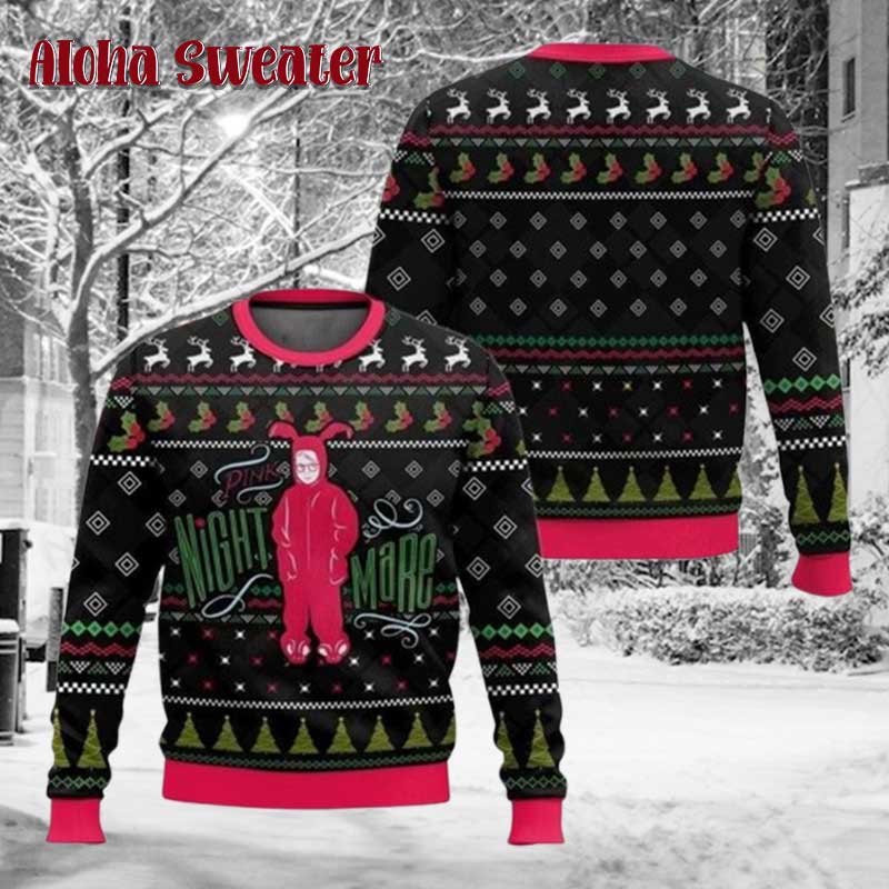Oh Fudge Rabbit Costume A Christmas Story Ugly Christmas Sweater