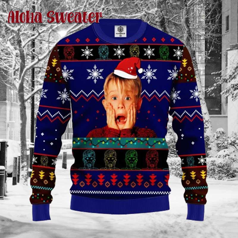 Screaming Kevin Home Alone Ugly Christmas Sweater