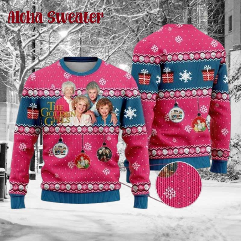 The Golden Girls American Sitcom Ugly Christmas Sweater