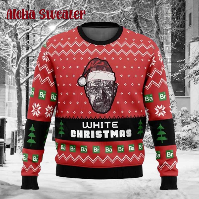 White Xmas Breaking Bad Ugly Christmas Sweater