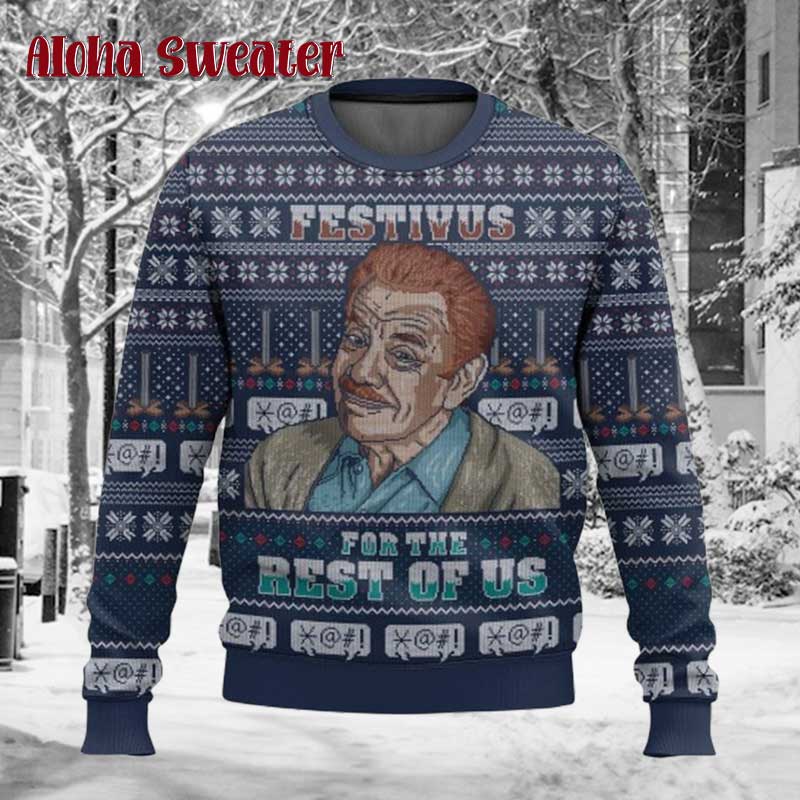 Xmas Festivus For The Rest Of Us Seinfeld Ugly Christmas Sweater