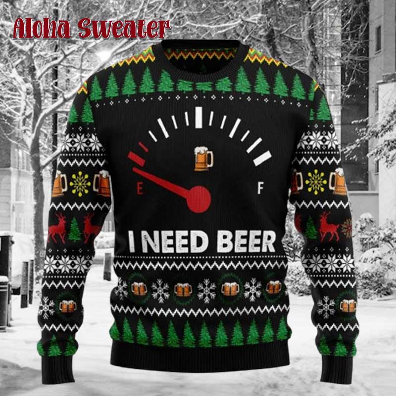 Amazing  I Need Beers Ugly Christmas Sweater