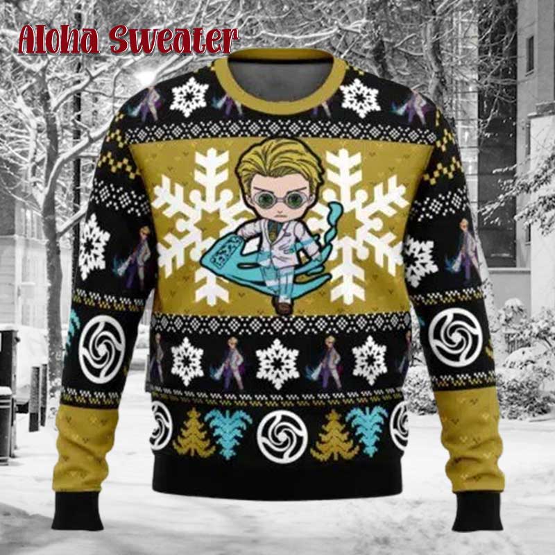Chibi Nanami Jujutsu Kaisen Ugly Christmas Sweater