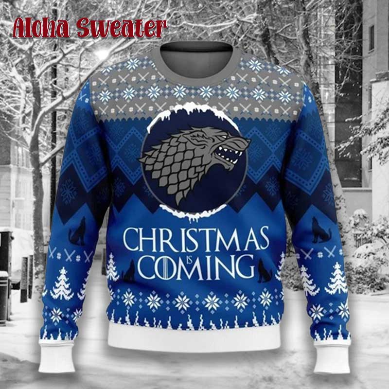 Christmas Is Coming Game Of Thrones Vintage Ugly Christmas Sweater