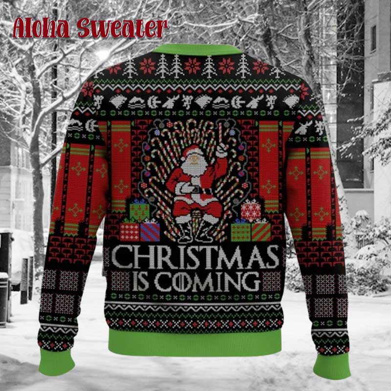 Christmas Is Coming Santa Game Of Throne Ugly Christmas Sweater