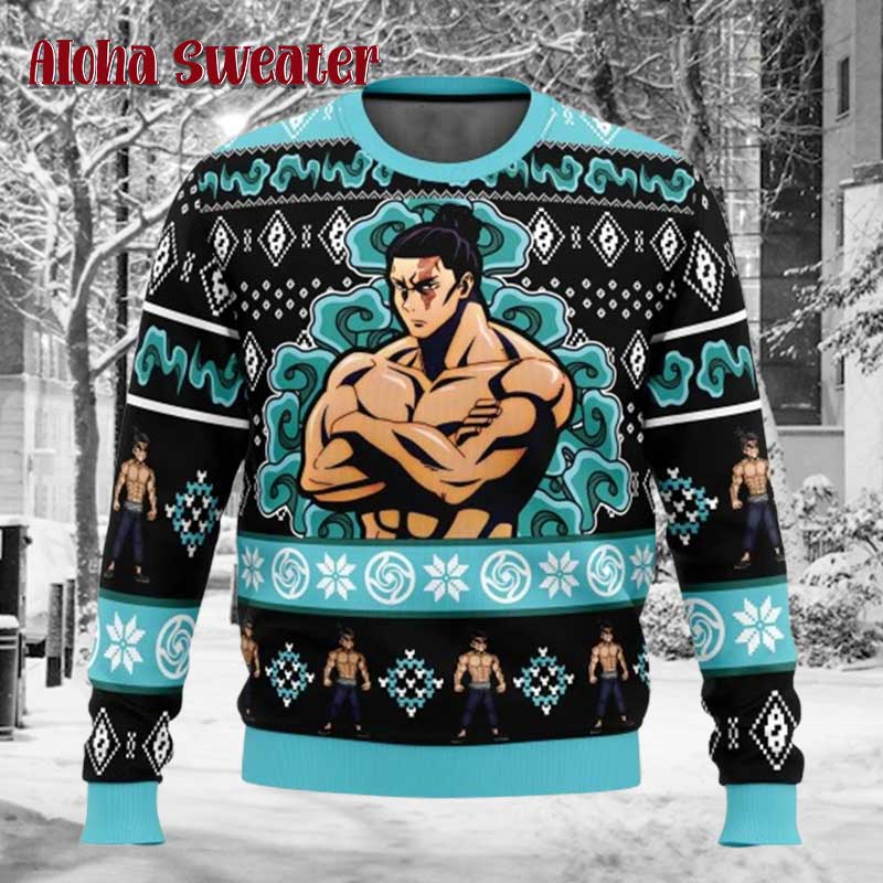 Cursed Energy Aoi Todo Jujutsu Kaisen Ugly Christmas Sweater