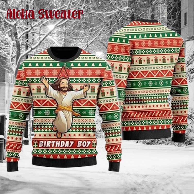 Cute Design Jesus Noel Ugly Christmas Sweater
