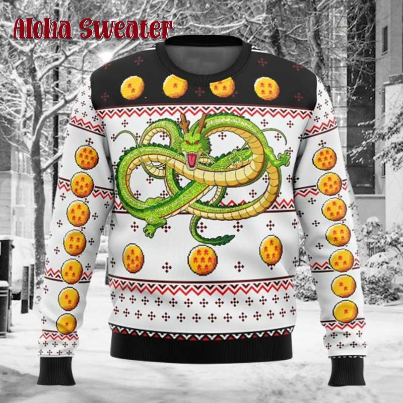 Goku Christmas Dragon Ball Dragon Ugly Christmas Sweater